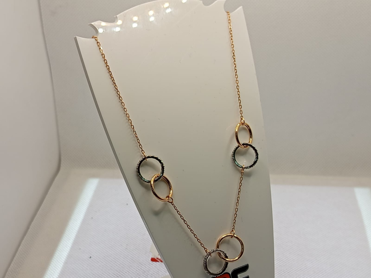 КОЛЬЕ С КАМНЯМИ (Au 585)