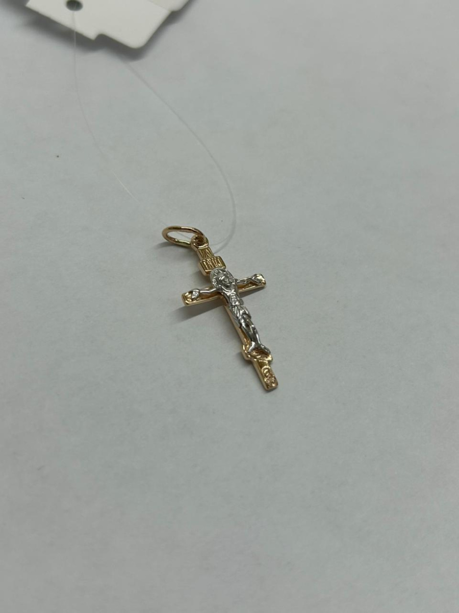 ПОДВЕСКА КРЕСТ без камня (Au 585)