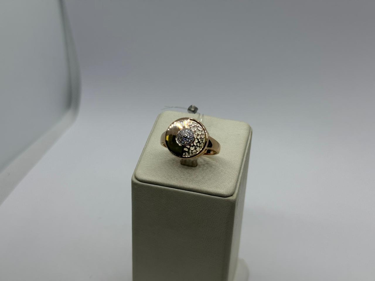 КОЛЬЦО С КАМНЯМИ (Au 585)