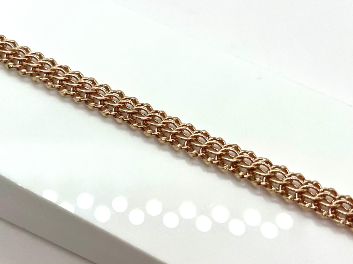 БРАСЛЕТ ПУСТОТЕЛЫЙ Итальянка (Au 585)