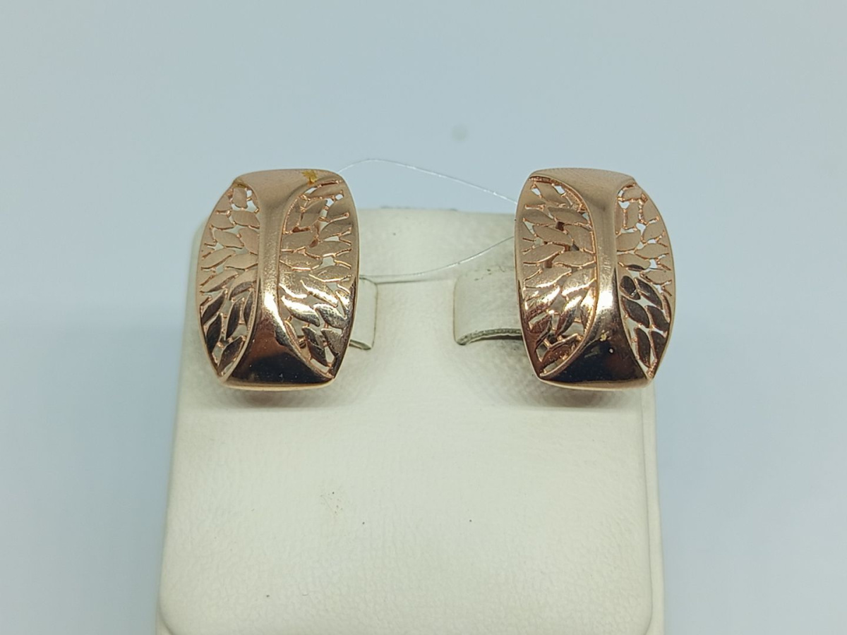 08-208104 СЕРЬГИ С КАМНЯМИ (Au 585)