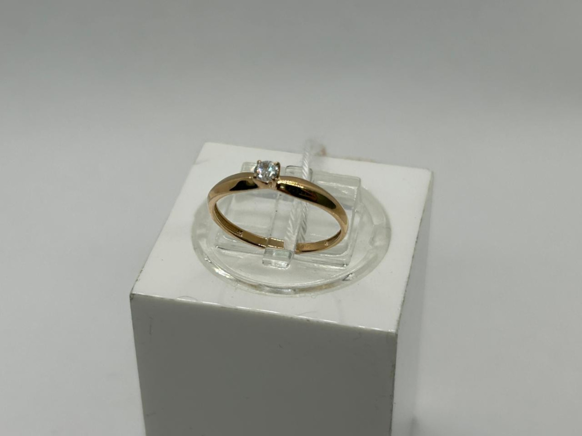 КОЛКМ585 КОЛЬЦО С КАМНЕМ (Au 585)