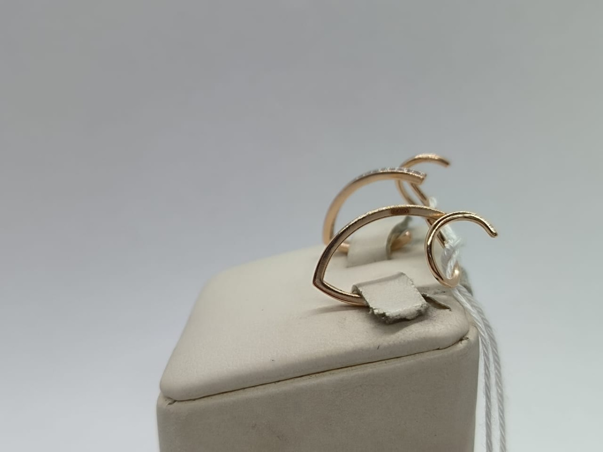 СКМИ585 СЕРЬГИ С КАМНЯМИ (Au 585)