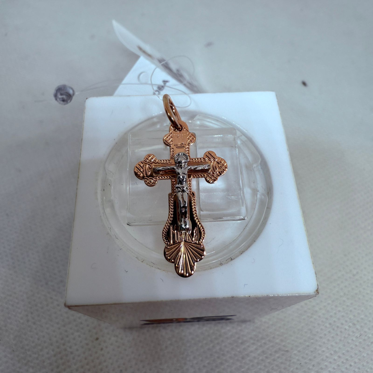 810-00273-10-00-00-02 ПОДВЕСКА КРЕСТ без камня (Au 585)