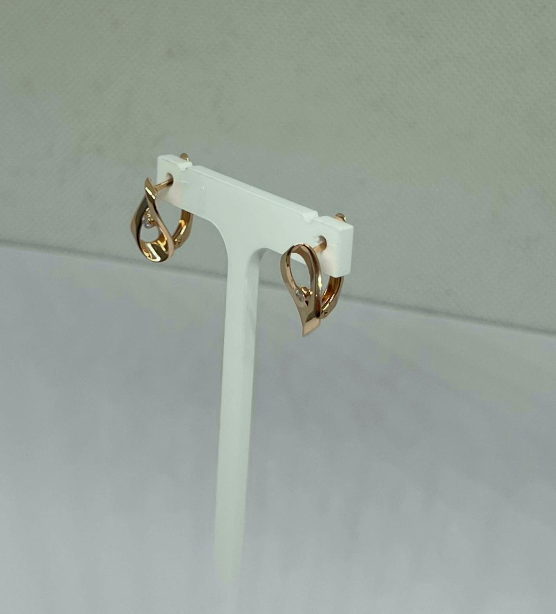 СЕРЬГИ С КАМНЕМ (Au 585)