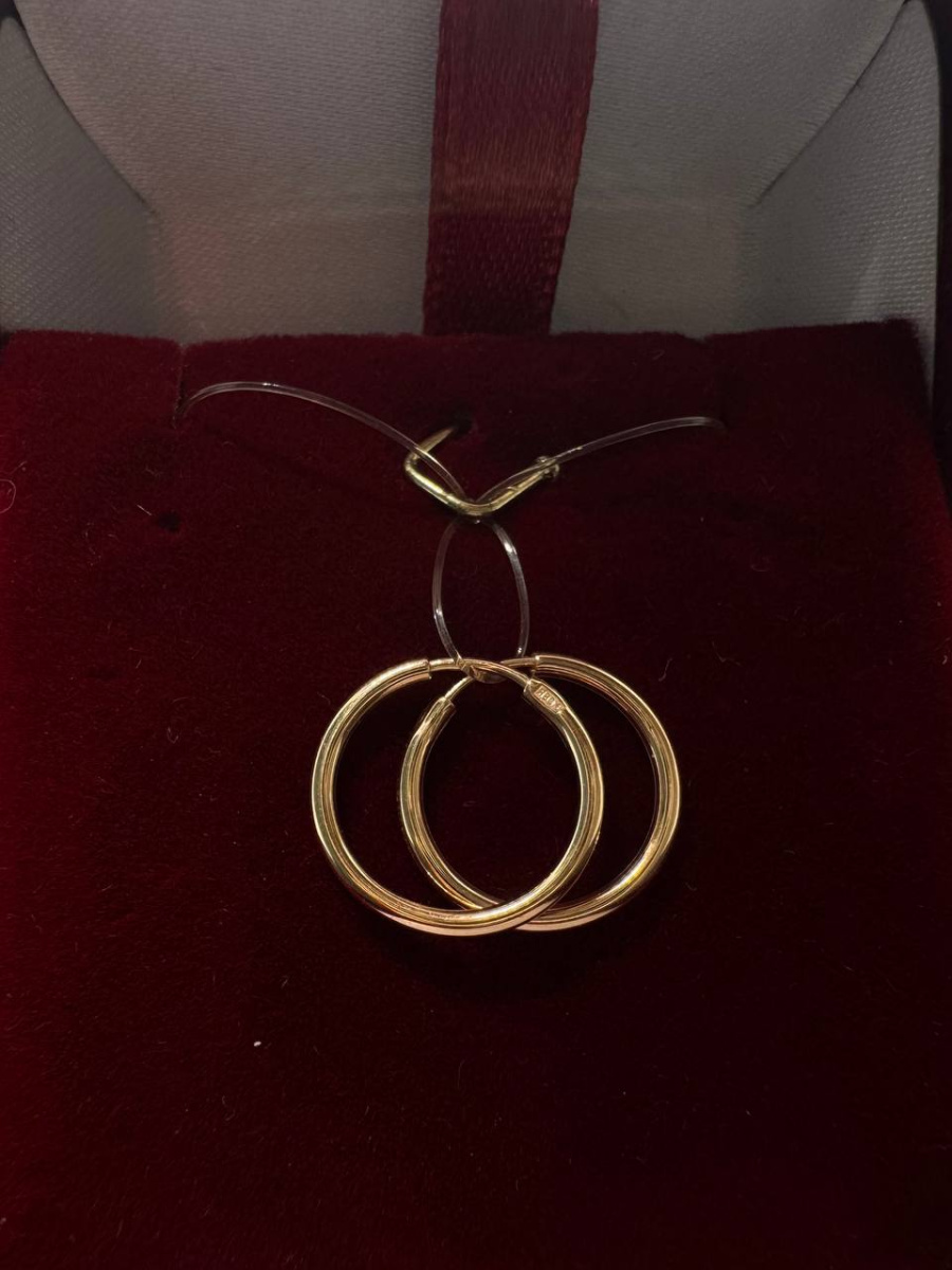 СЕРЬГИ КОНГО без камня (Au 585)