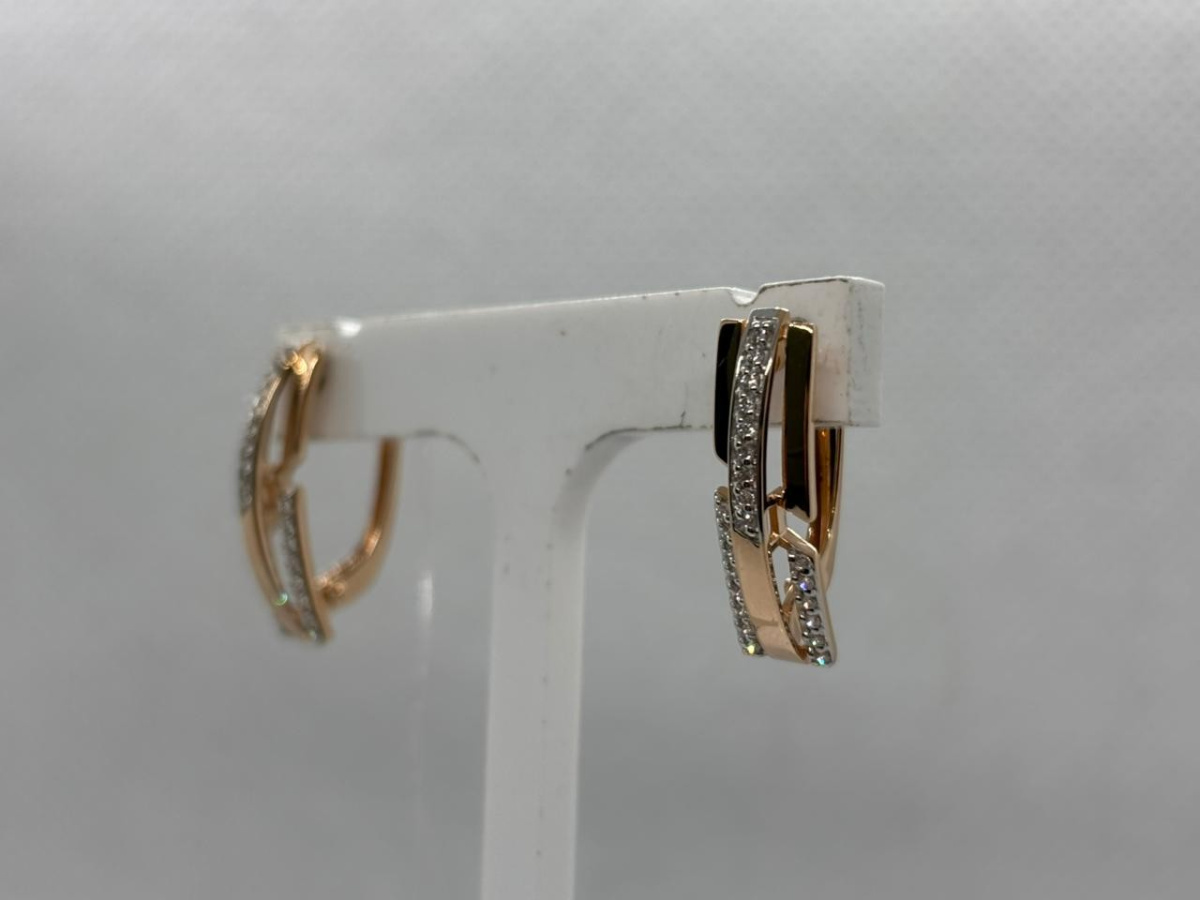 СЕРЬГИ С КАМНЯМИ (Au 585)