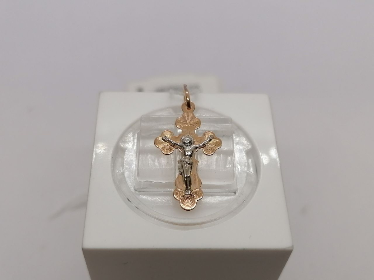 ПОДВЕСКА КРЕСТ без камня (Au 585)