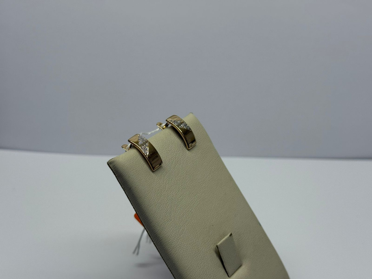СКМИ585 СЕРЬГИ С КАМНЯМИ (Au 585)