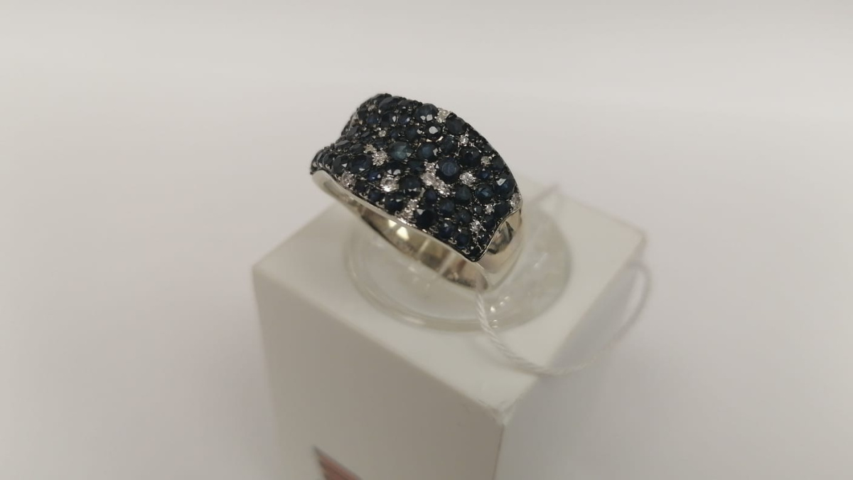 КОЛКМИ585 КОЛЬЦО С КАМНЯМИ (Au 585)