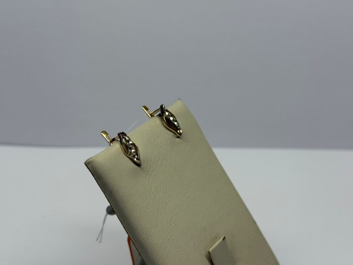 СЕРЬГИ БЕЗ КАМНЯ (Au 585)