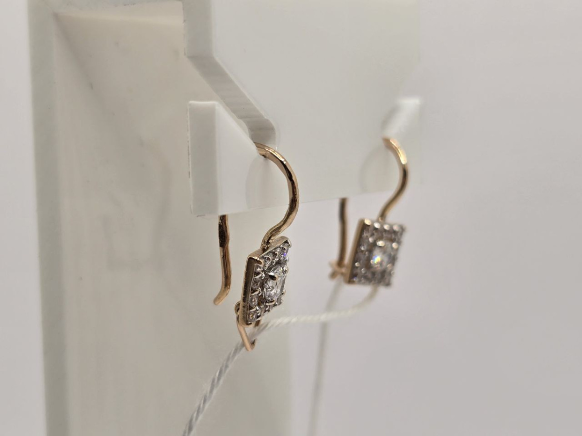 СЕРЬГИ С КАМНЯМИ (Au 585)