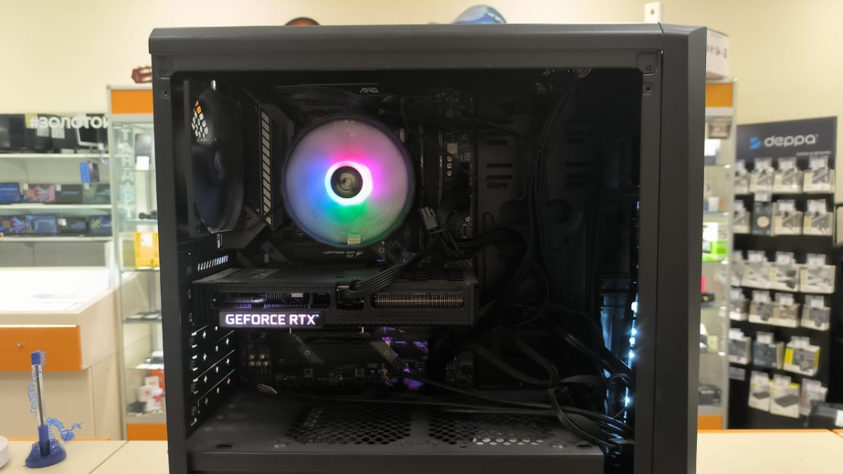 Системный блок Cougar; Ryzen 7 5700X, GeForce RTX 3060, 16 Гб, 1 Tb, 1 Tb