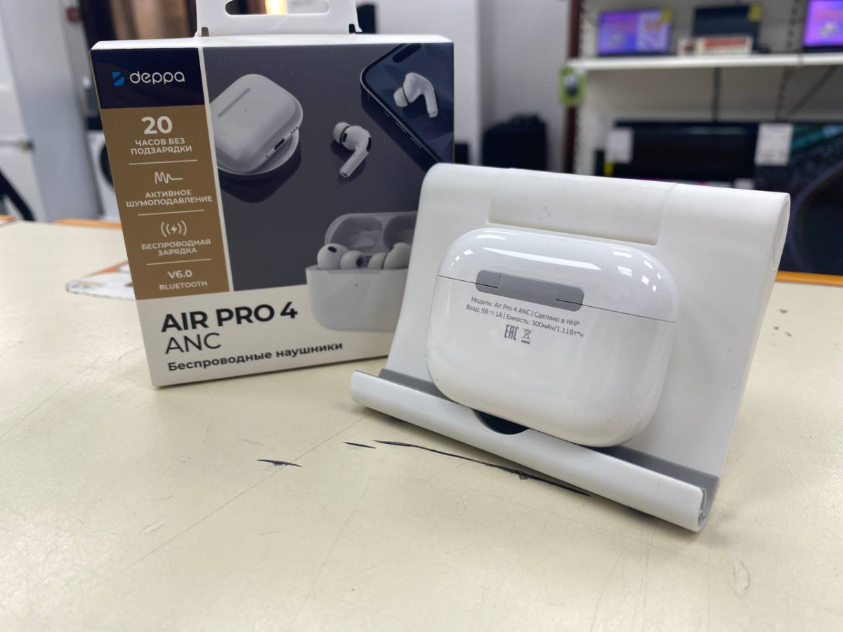 Наушники беспроводные Deppa 44231 Air Pro 4 ANC