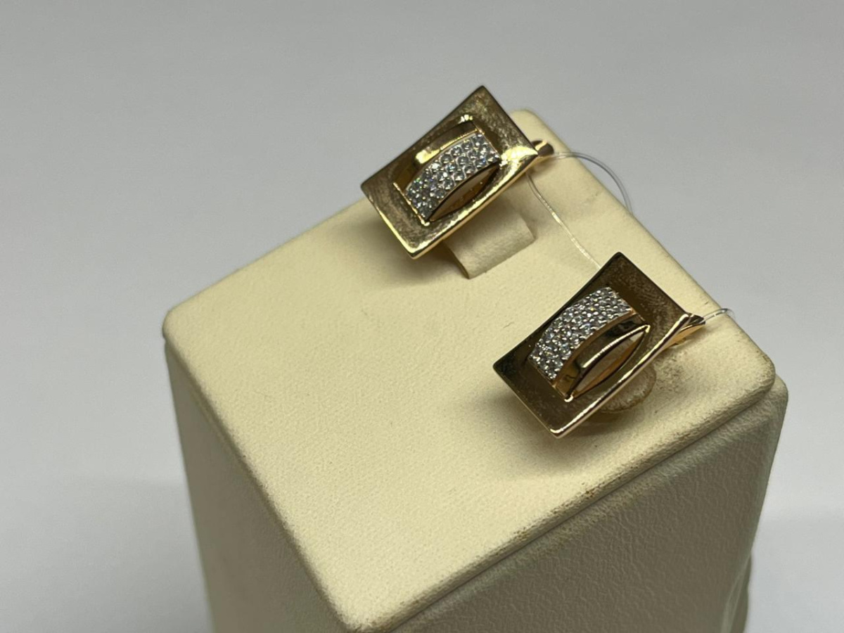 СЕРЬГИ С КАМНЯМИ (Au 585)