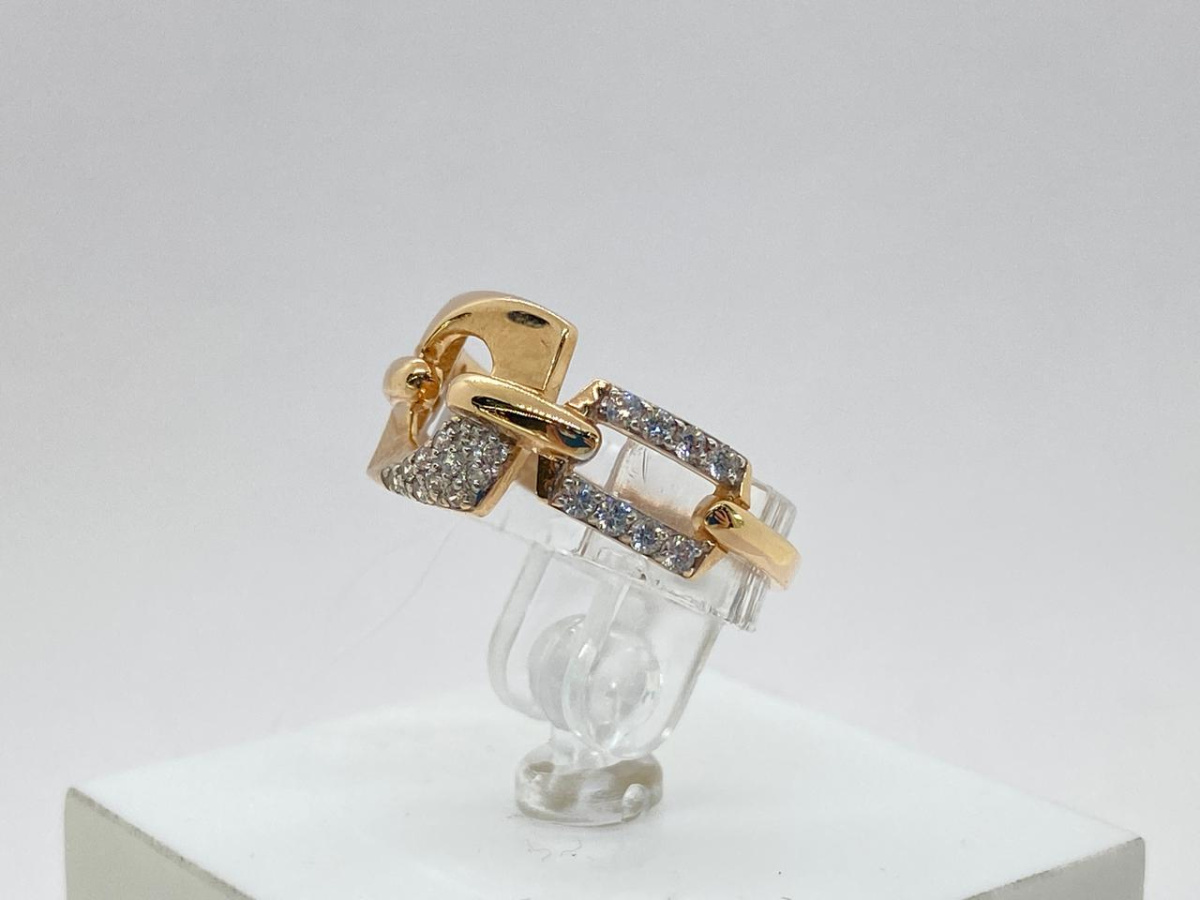 КОЛЬЦО С КАМНЯМИ (Au 585)