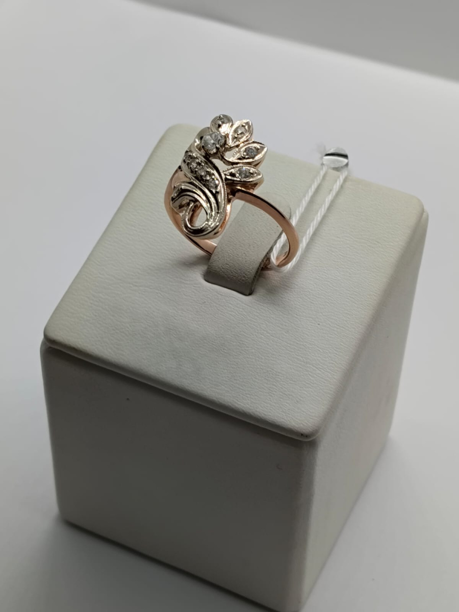 КОЛКМИ585 КОЛЬЦО С КАМНЯМИ (Au 585)