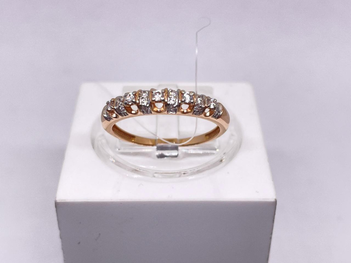 КОЛЬЦО С КАМНЯМИ (Au 585)