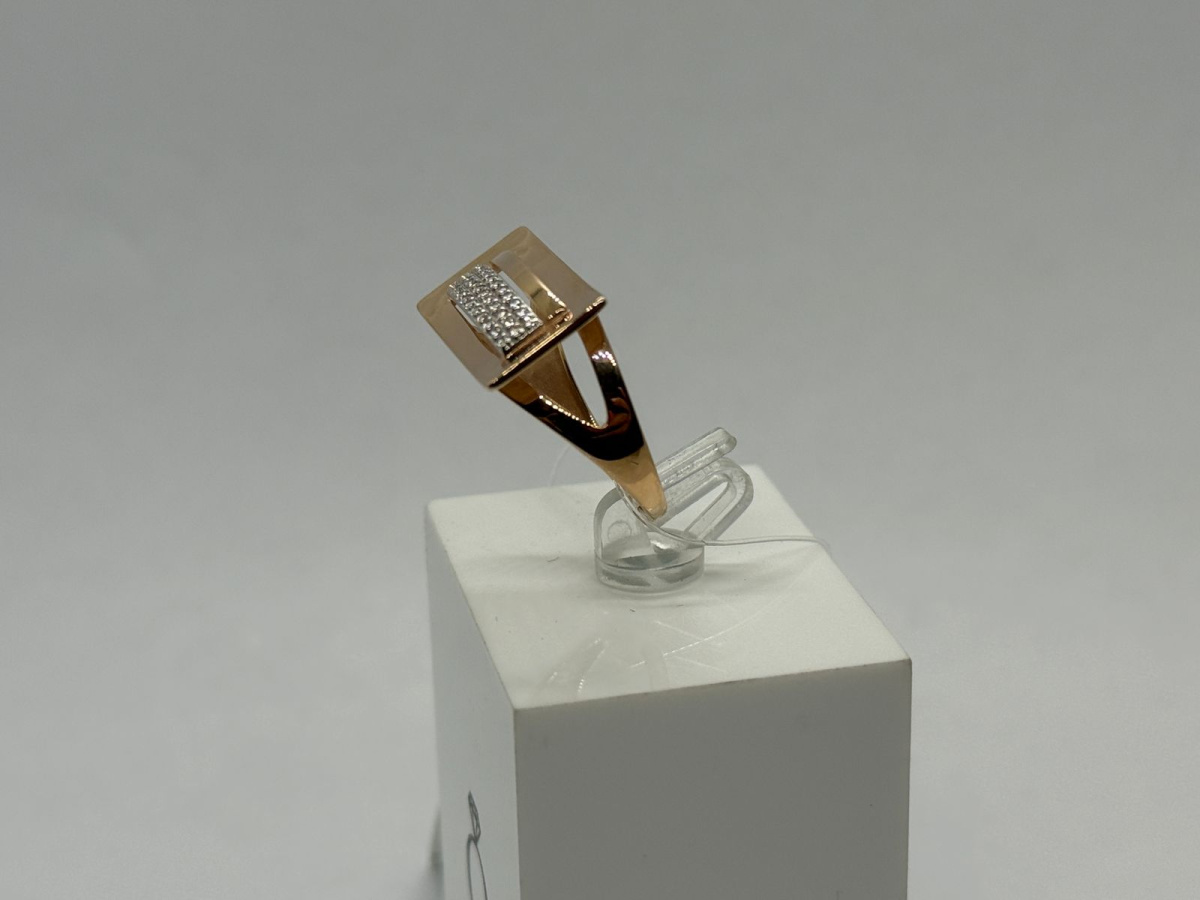 КОЛЬЦО С КАМНЯМИ (Au 585)