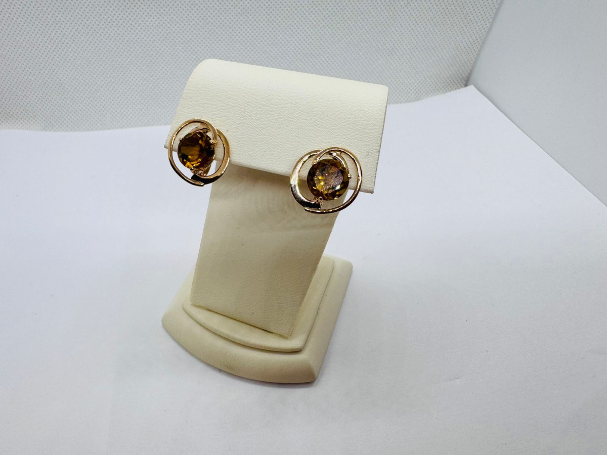 СКМ585 СЕРЬГИ С КАМНЕМ (Au 585) СКМ585 СЕРЬГИ С КАМНЕМ (Au 585)