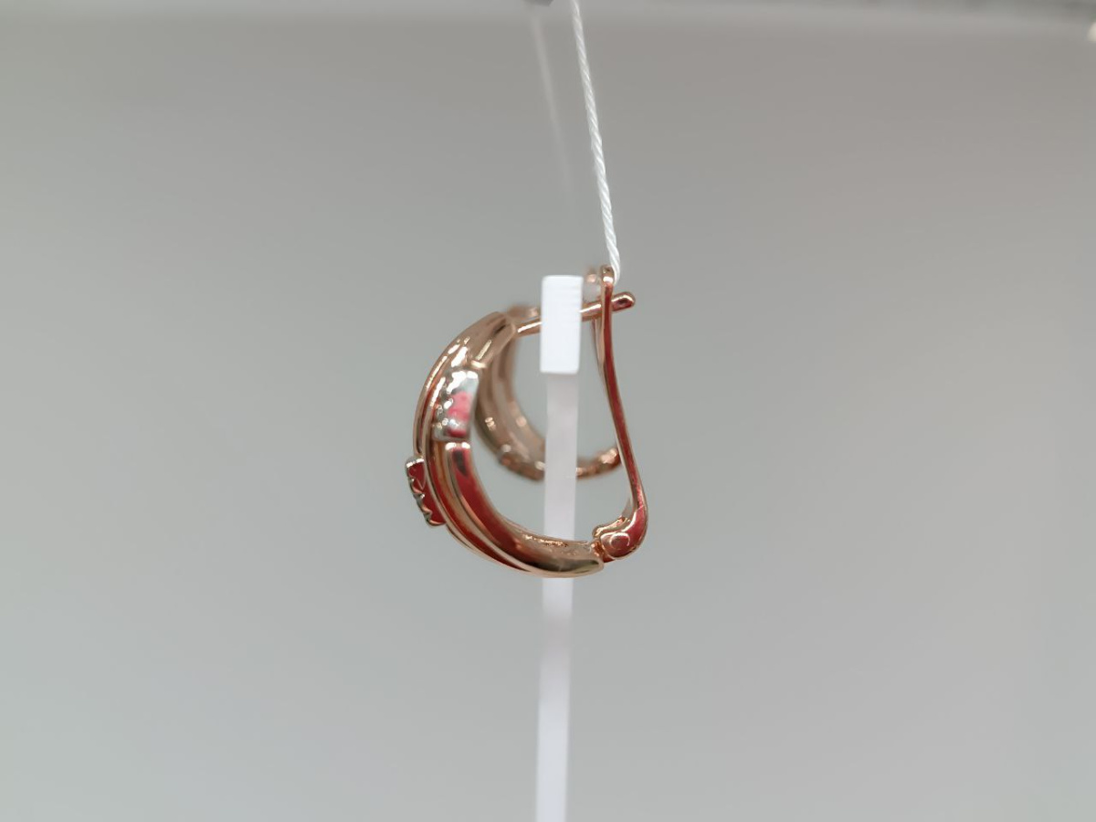 СКМИ585 СЕРЬГИ С КАМНЯМИ (Au 585)