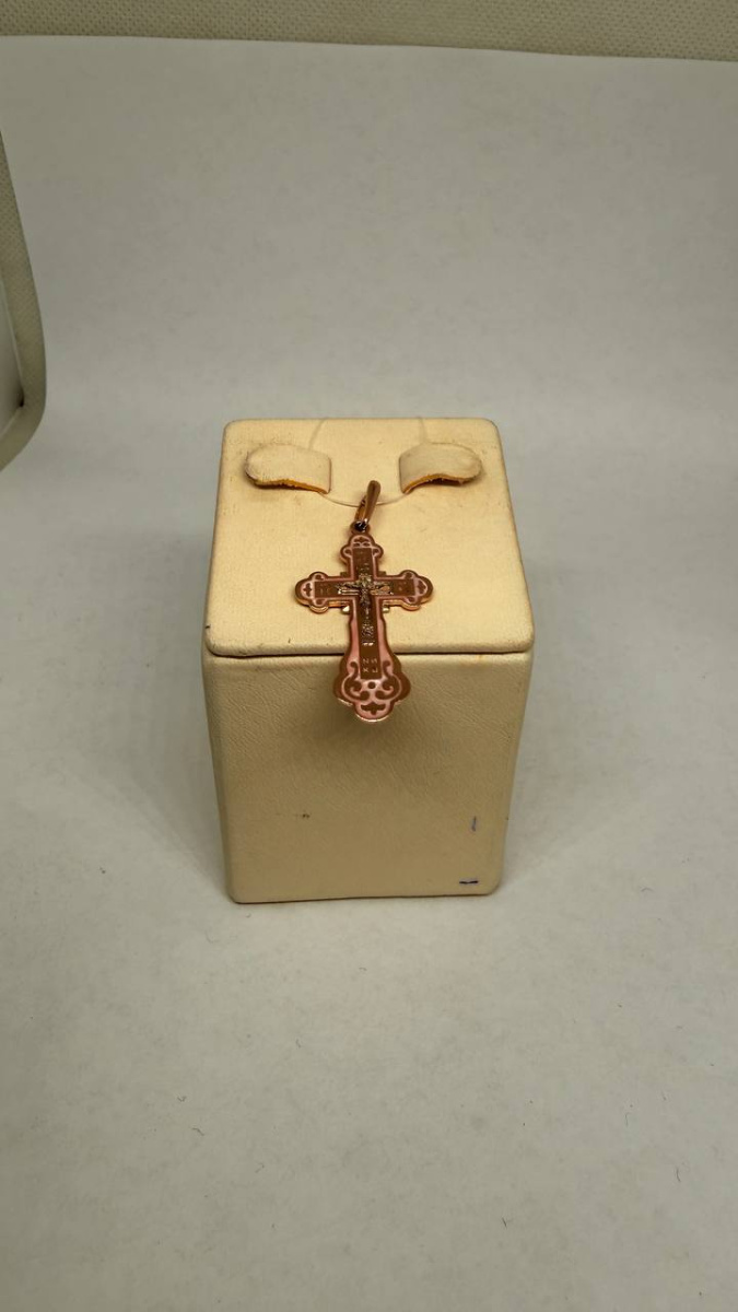 ПОДВЕСКА КРЕСТ без камня (Au 585)