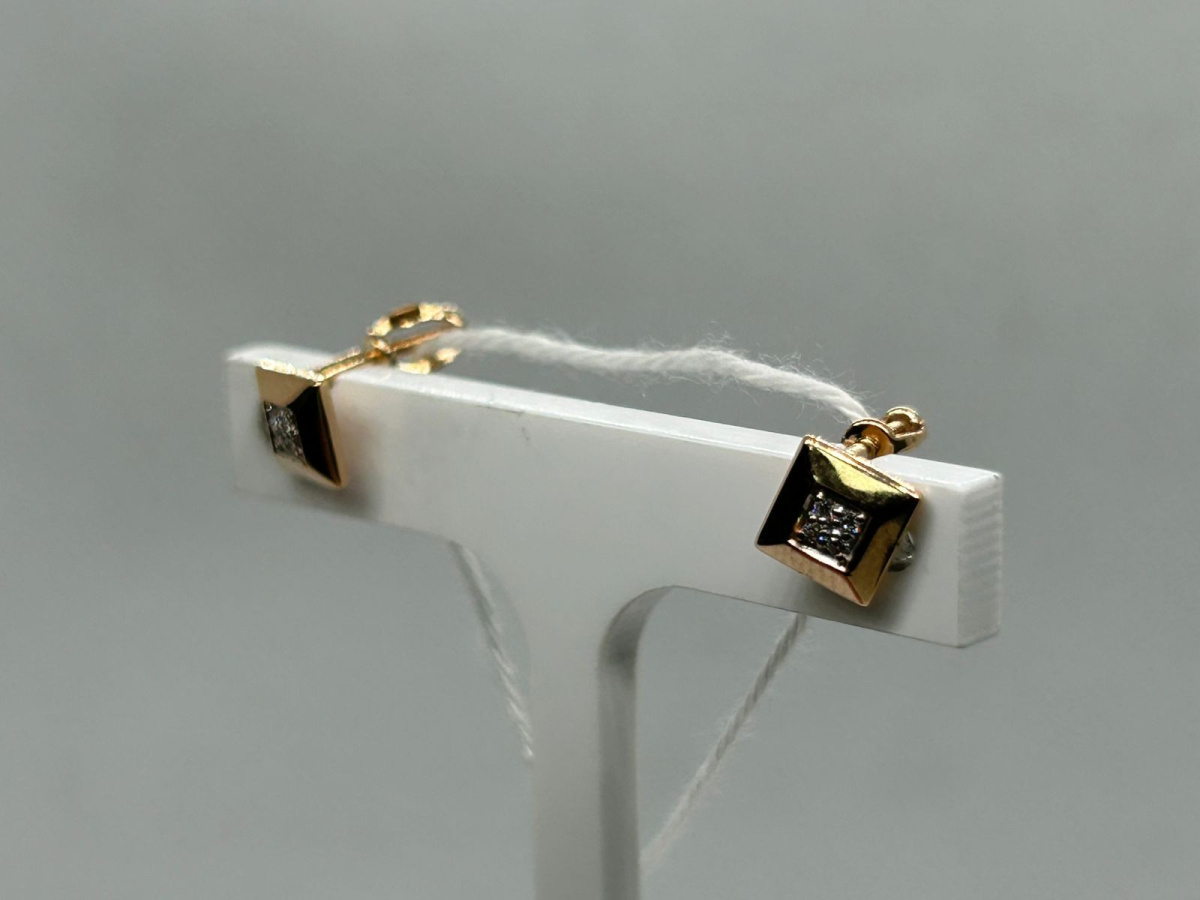 СПУС585 СЕРЬГИ ПУСЕТЫ (Au 585)