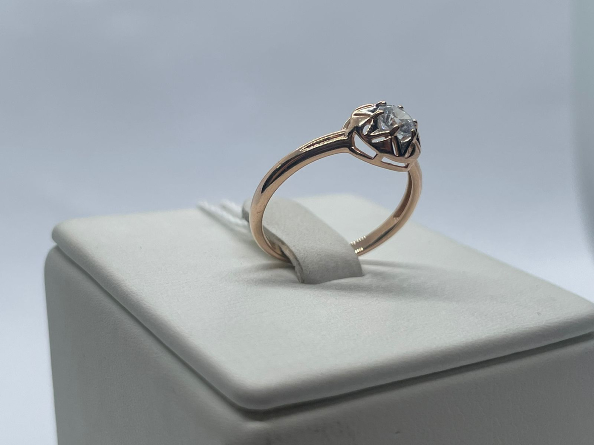 КОЛКМ585 КОЛЬЦО С КАМНЕМ (Au 585)