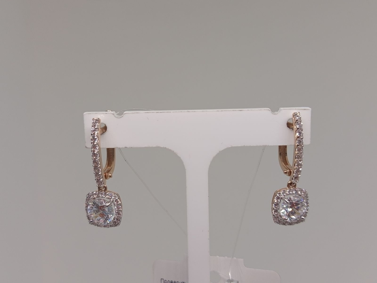 СЕРЬГИ С КАМНЯМИ (Au 585)