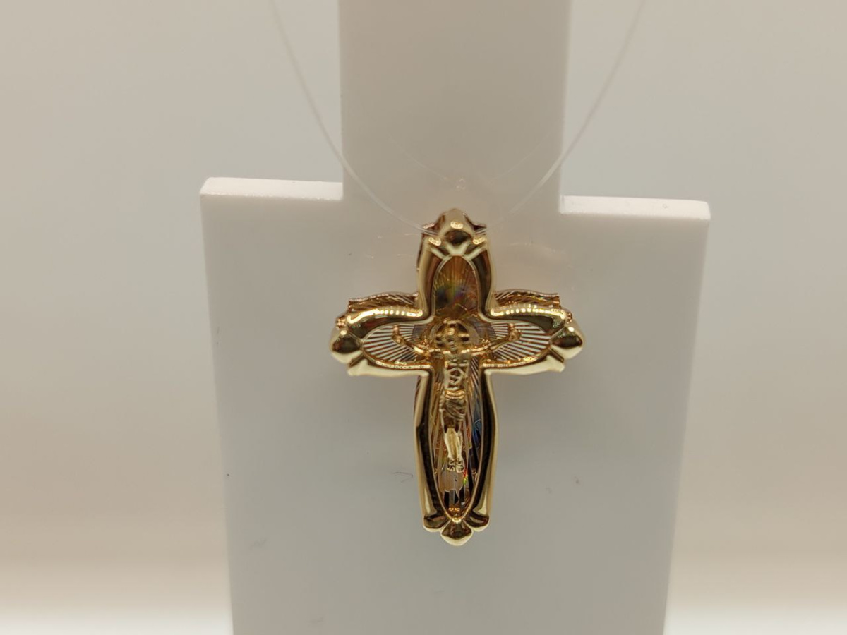 ПОДВЕСКА КРЕСТ без камня (Au 585)