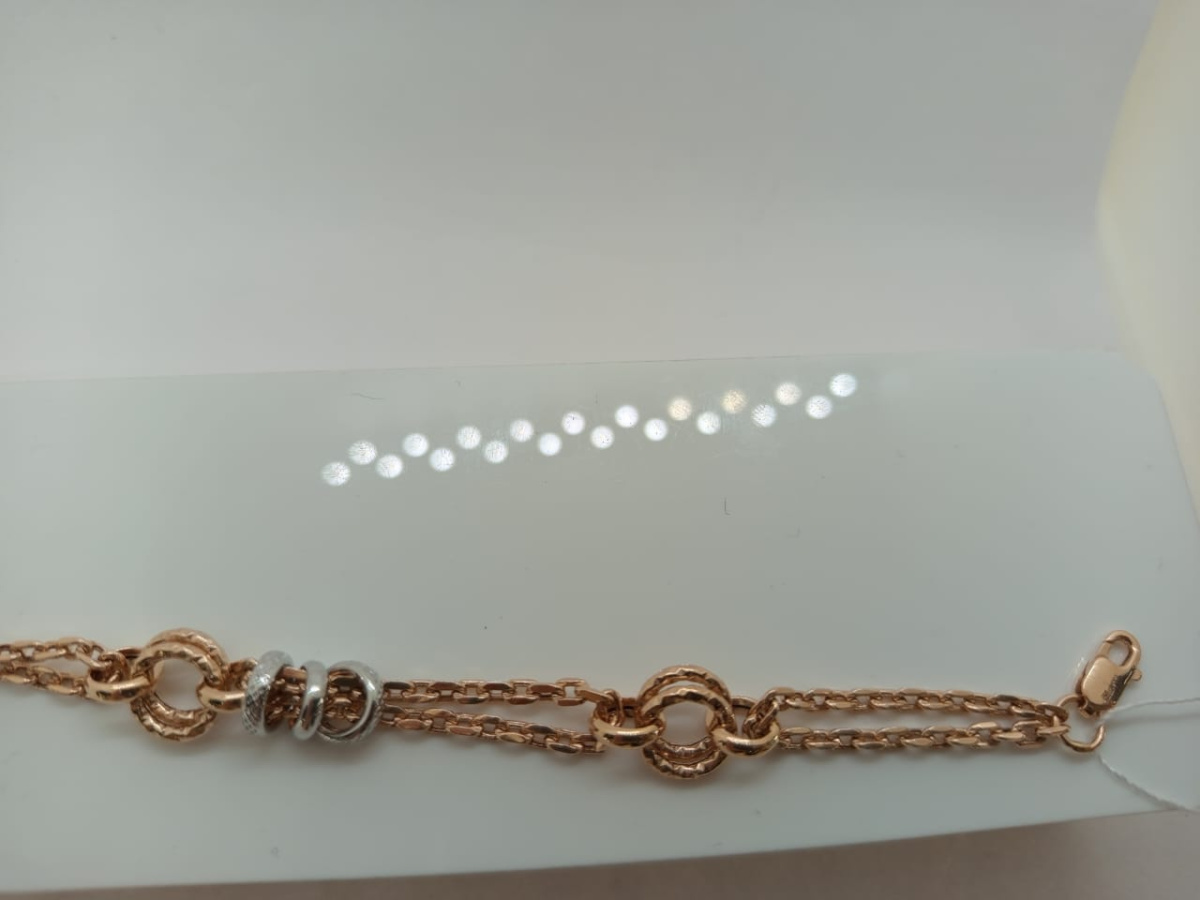 Т-26133 БРАСЛЕТ ФАНТАЗИЯ без камня (Au 585)