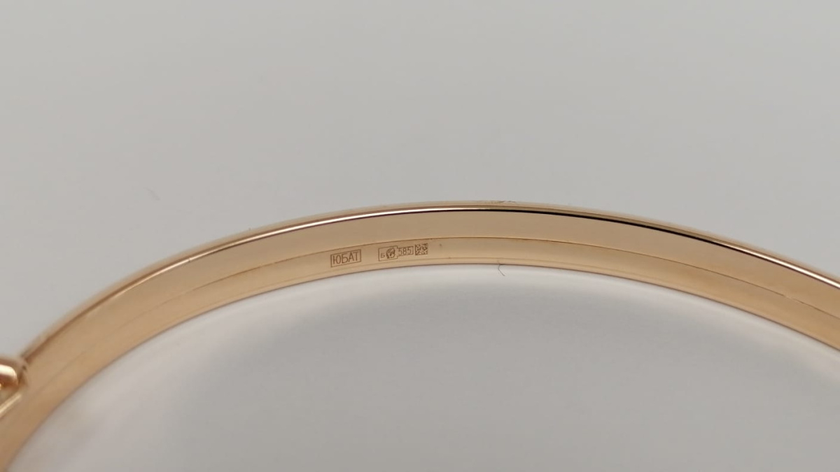 А 022076 БРАСЛЕТ ЖЕСТКИЙ без камня (Au 585)