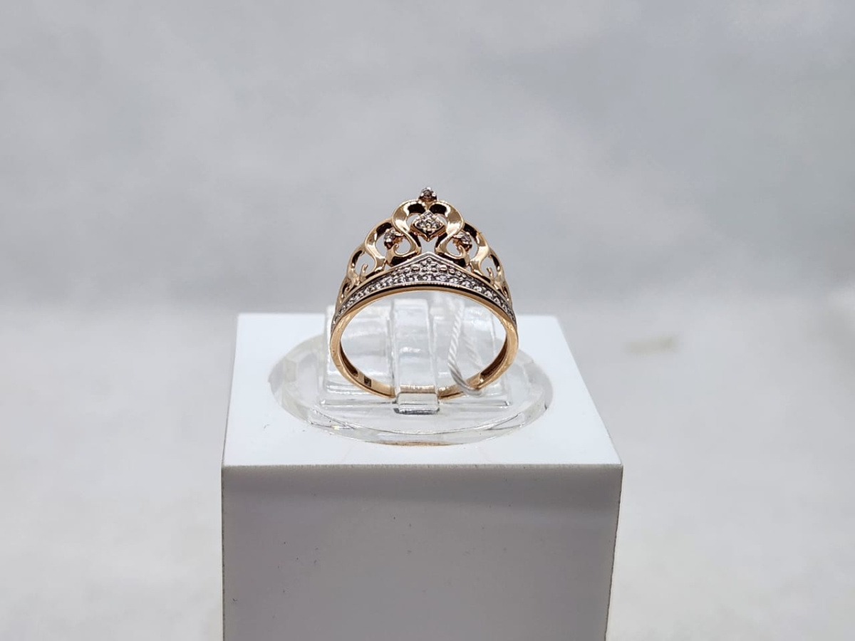 КОЛКМИ585 КОЛЬЦО С КАМНЯМИ (Au 585)