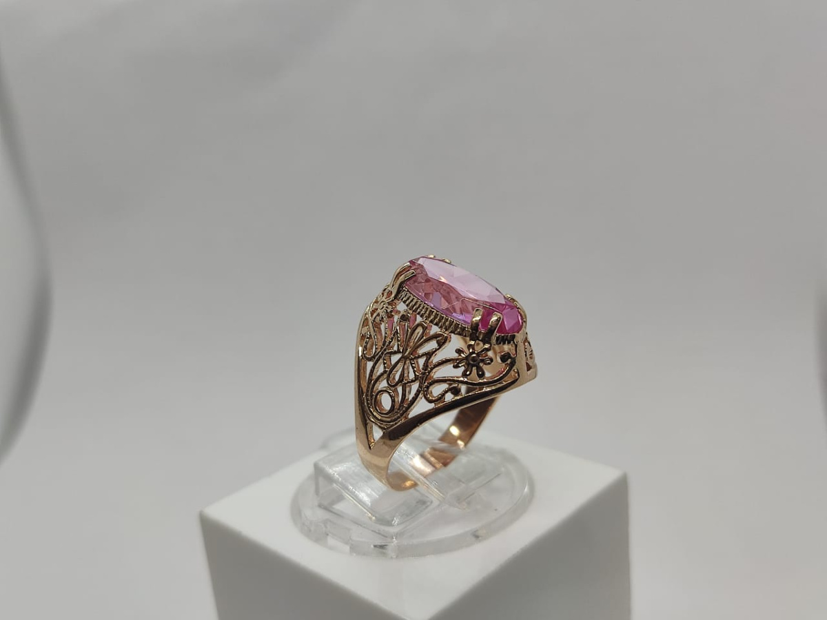 КОЛКМ583 КОЛЬЦО С КАМНЕМ (Au 583)