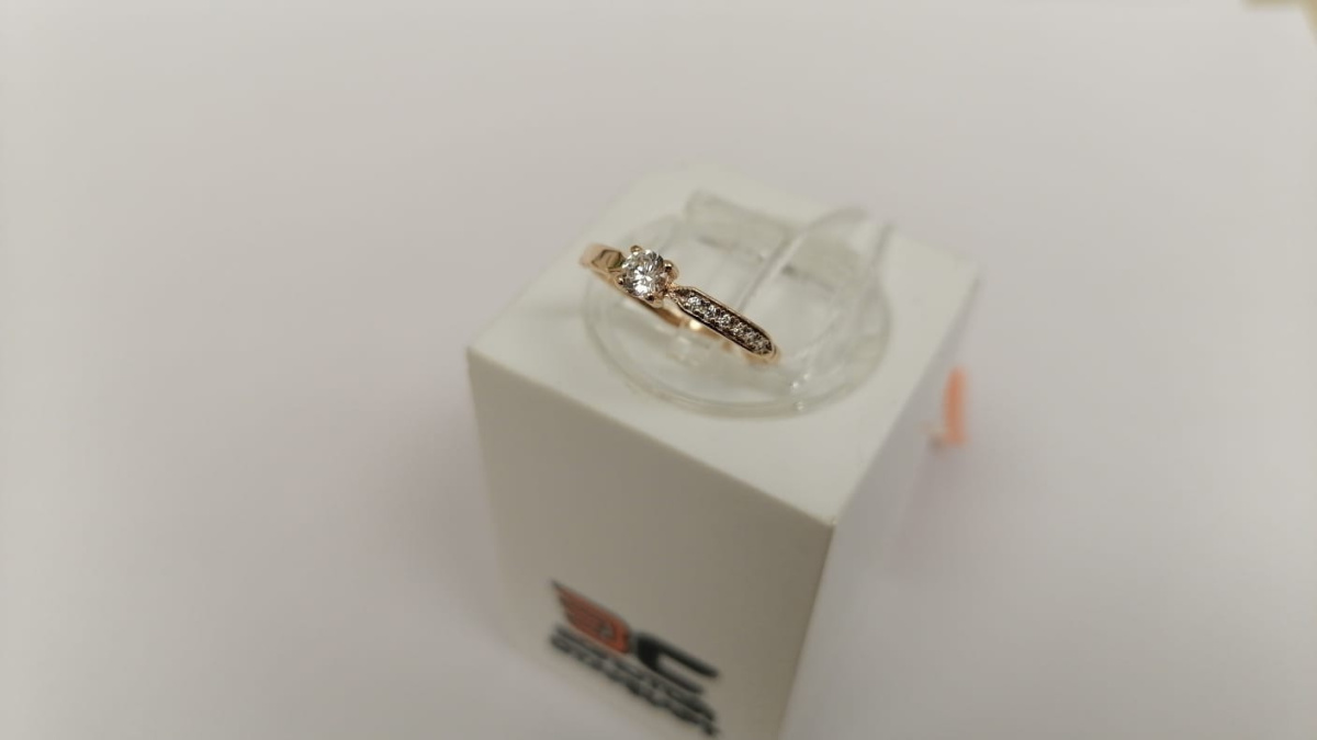 КОЛКМИ585 КОЛЬЦО С КАМНЯМИ (Au 585)
