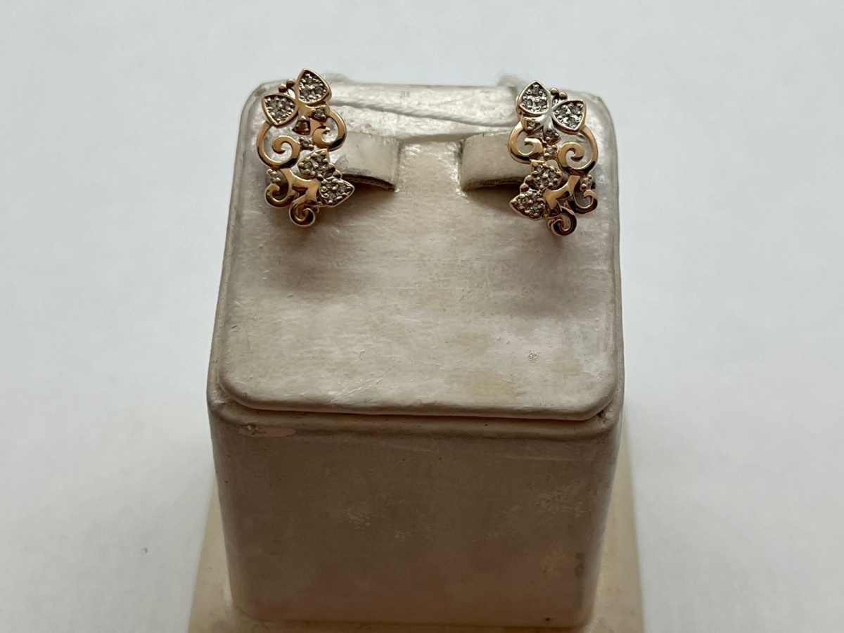 СЕРЬГИ С КАМНЯМИ (Au 585)