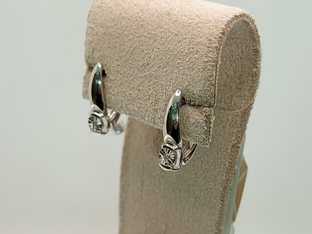 СЕРЬГИ БРИЛЛИАНТ (Ag 925)