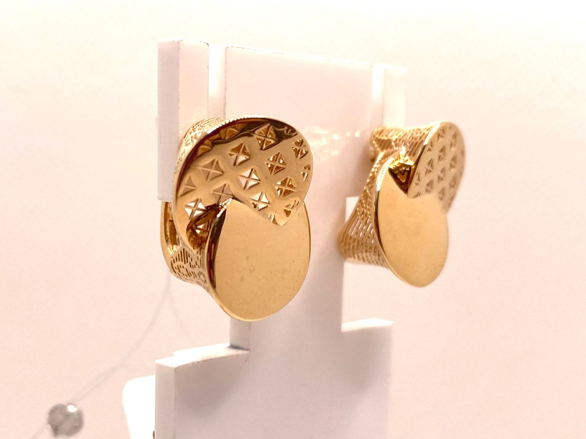 СЕРЬГИ БЕЗ КАМНЯ (Au 585)