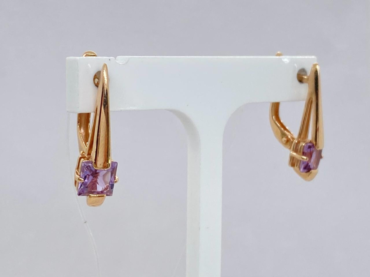 02-52-0300-01 СЕРЬГИ С КАМНЯМИ (Au 585)