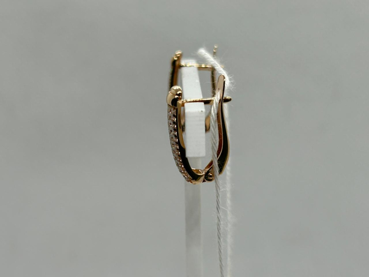 СКМИ585 СЕРЬГИ С КАМНЯМИ (Au 585)