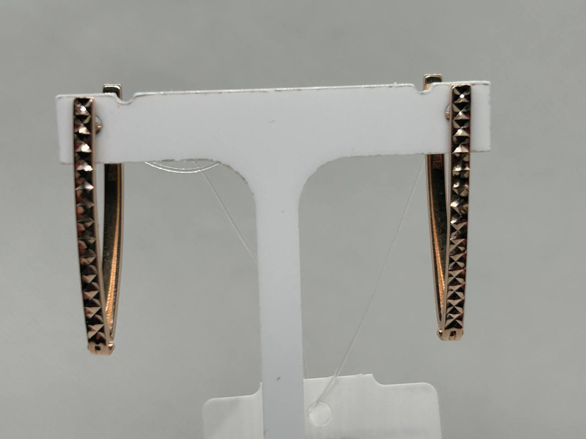 СЕРЬГИ БЕЗ КАМНЯ (Au 585)