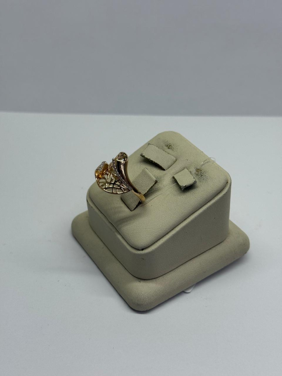 КОЛЬЦО С КАМНЯМИ (Au 585)