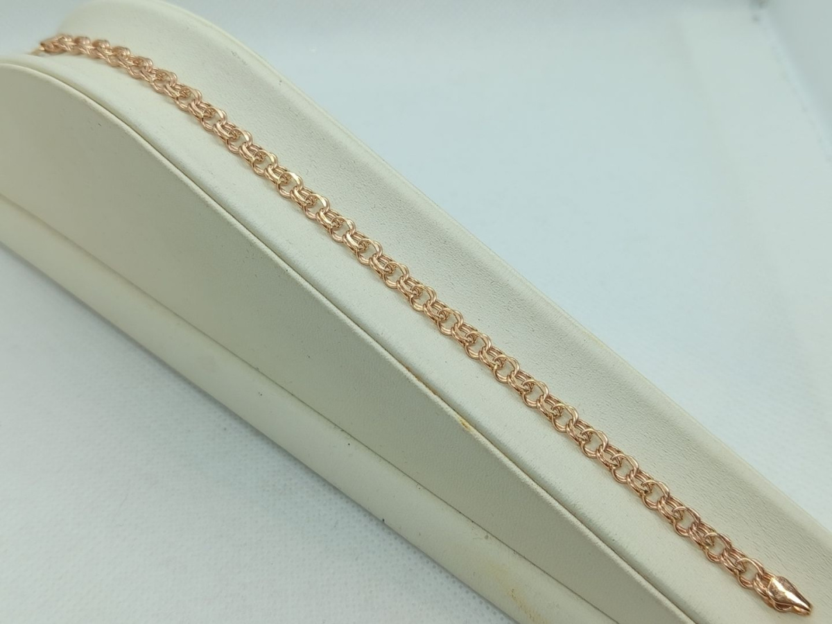 Арабский Бисмарк Б060 БРАСЛЕТ ПУСТОТЕЛЫЙ Бисмарк (Au 585)