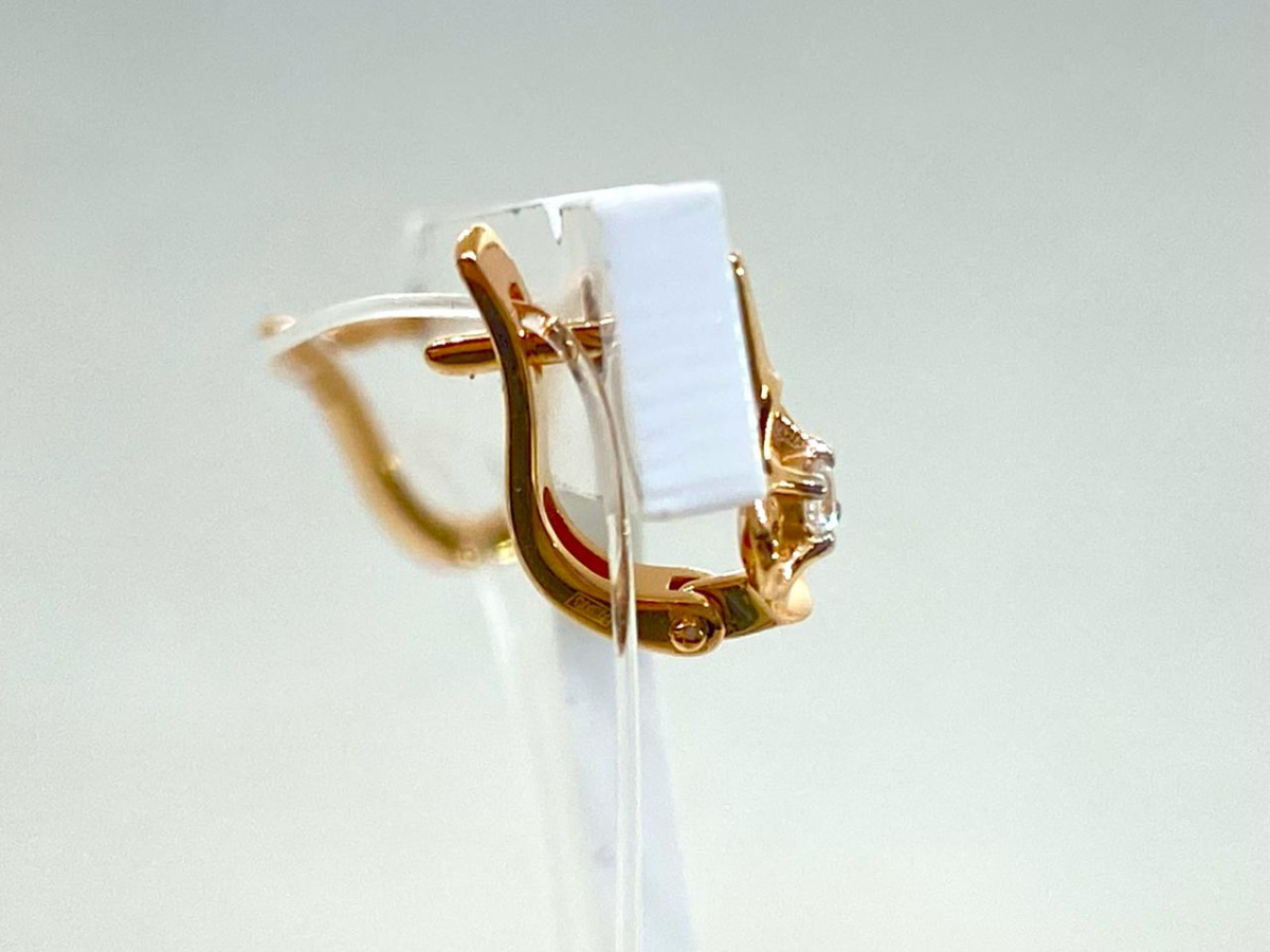 029027 СЕРЬГИ С КАМНЕМ (Au 585)