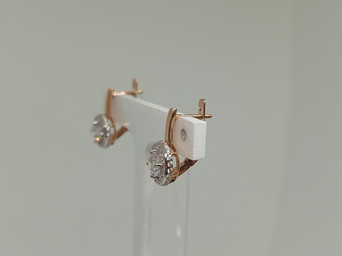 СЕРЬГИ С КАМНЯМИ (Au 585)