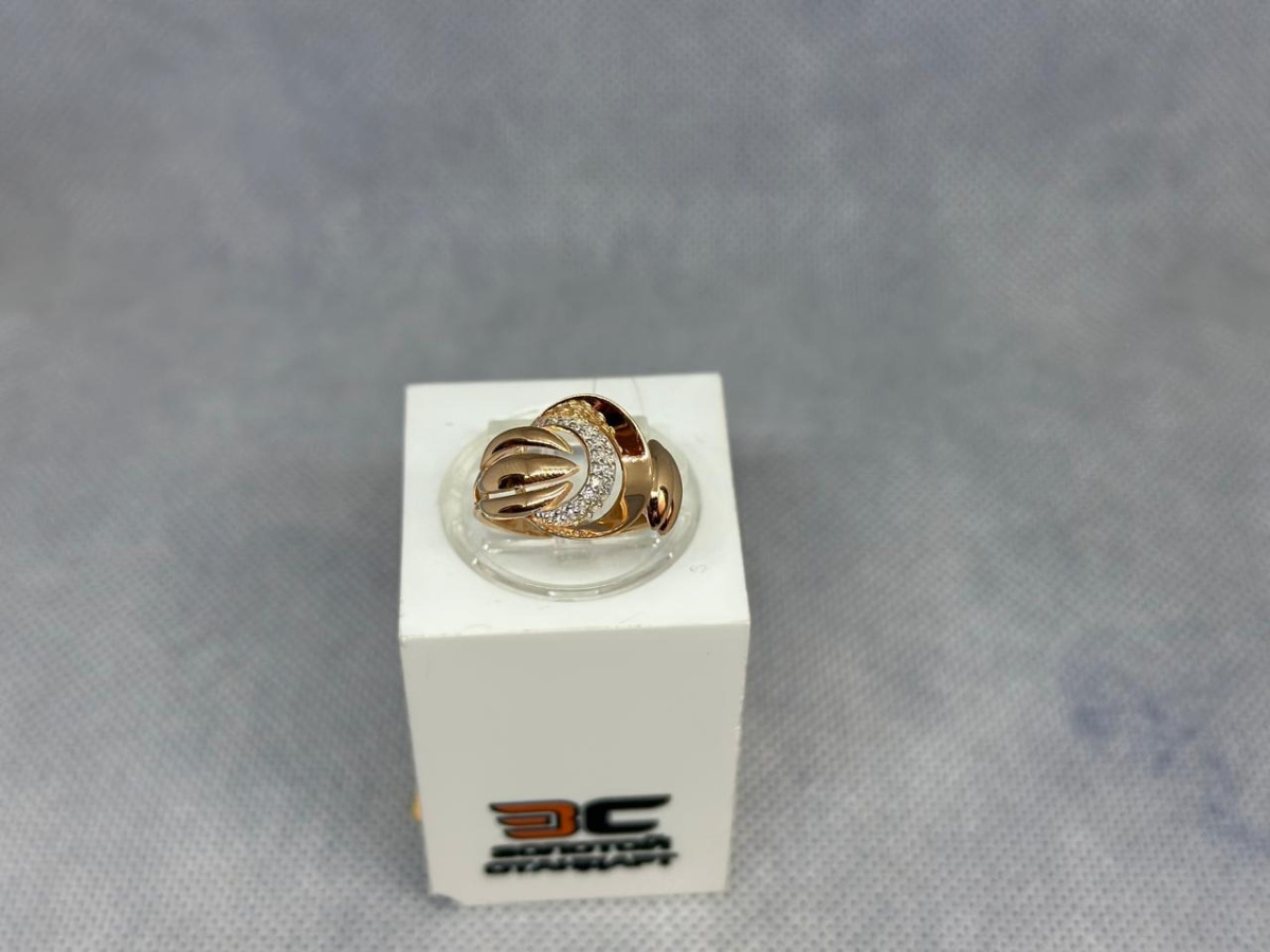 КОЛЬЦО С КАМНЯМИ (Au 585)