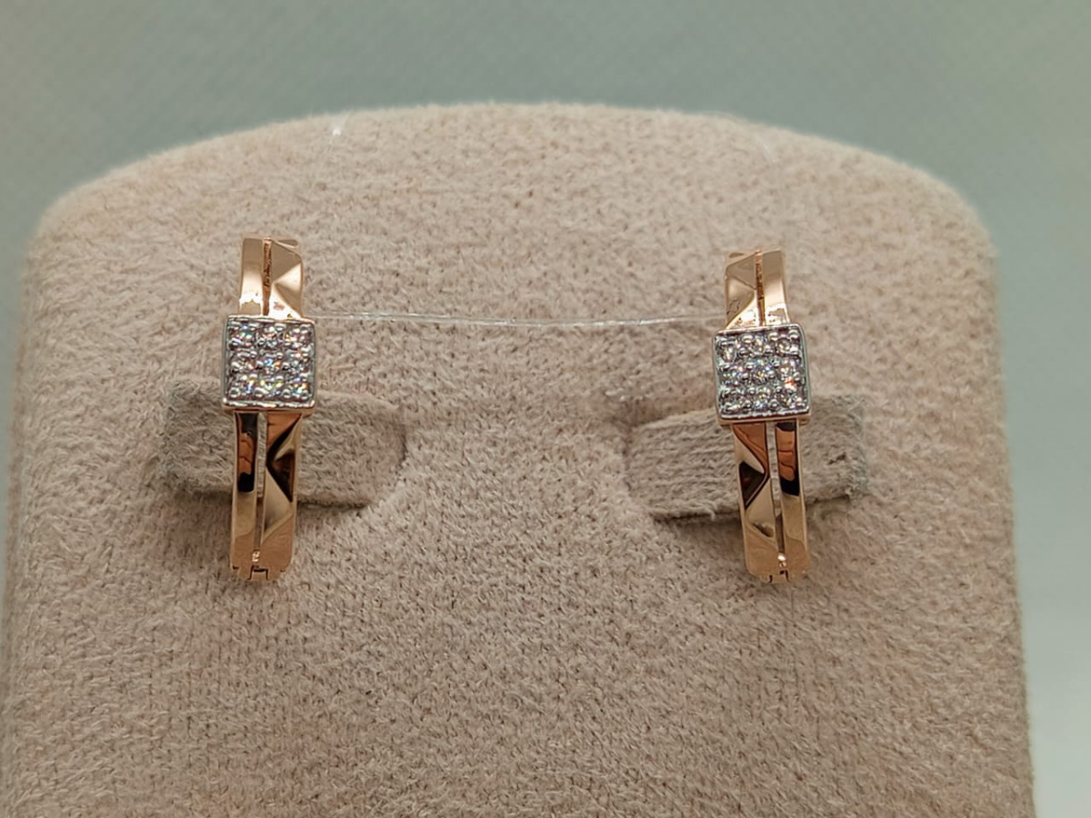 СЕРЬГИ С КАМНЯМИ (Au 585)