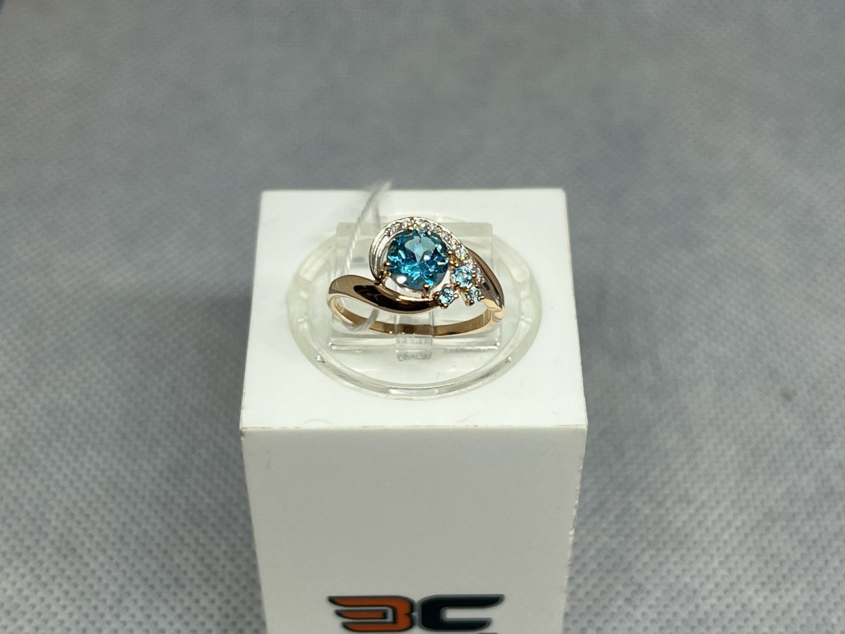 КОЛКМИ585 КОЛЬЦО С КАМНЯМИ (Au 585)