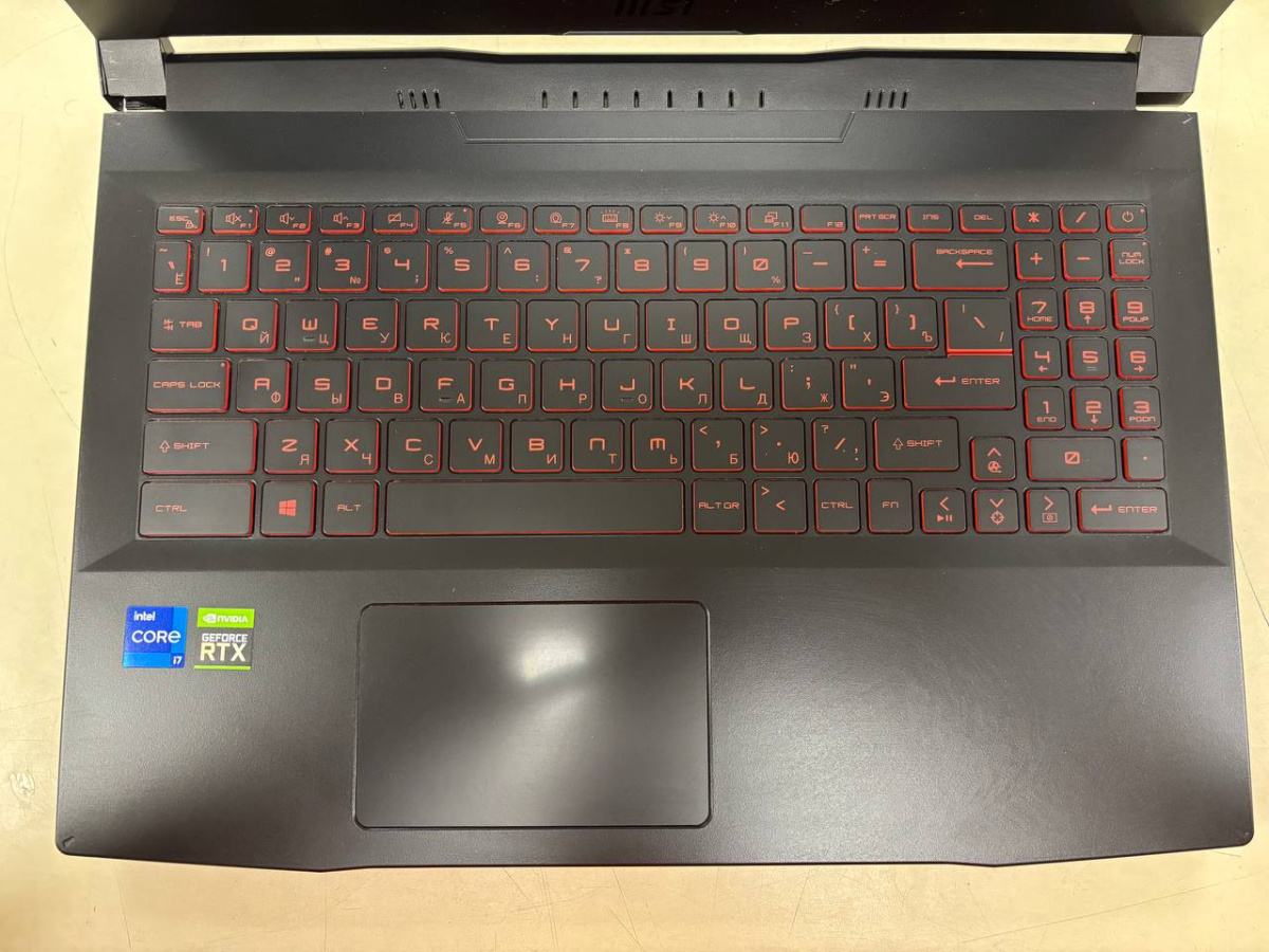 Ноутбук MSI Katana GF66; Core i7-11800H, GeForce RTX 3070, 16 Гб, 1 Tb, Нет