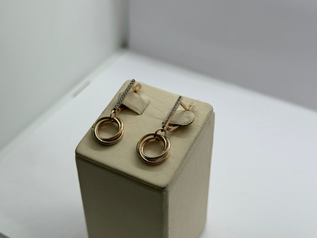 СЕРЬГИ С КАМНЯМИ (Au 585)